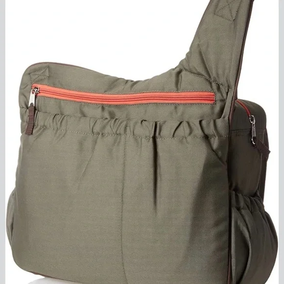 Diaper Dude BAG. NWOT -Bike Sling, Cross Body ,Sport Cool DAD Bag Olive/Brown. - Picture 14 of 16